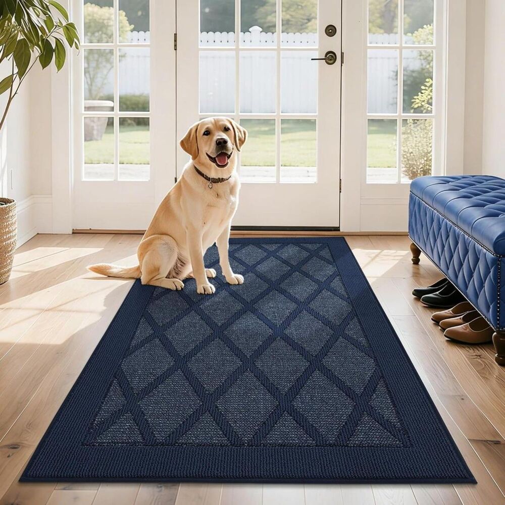 Brand New Cosy Homeer Blue Non-Slip Door Mat 36" × 60"